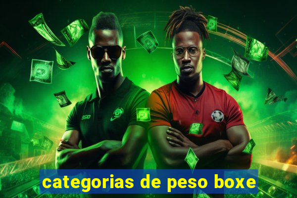 categorias de peso boxe